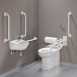 Doc.m Rimless Btw Pack Right Hand White Grab Rails And Seat Pk8347wh