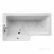 Ideal Standard Concept Space Shr/bath 150x85 Left Hand Sqr Wht E049501