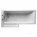 Ideal Standard Tempo E2595 Cube 1700 Left Hand No Tap Holes Shower Bath Wh E259501