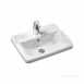Ideal Standard Concept E5014 500mm Two Tap Holes Rect Ctop Basin Wh