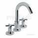 3 Hole Basin Mixer Deck Mtd Plus Pop-up Waste Elw-101-c/p