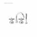 01010E/2 GRAB RAIL 455X25 FLAT ENDED WH