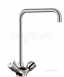 Delabie Deck Mtd Single Hole Mix 45lpm Tube Swivel Spout 22 L200mm