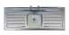 Jade 1392x485mm Two Tap Holes Sbdd Inset Ei1392sd