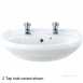 Galerie Optimise Semi-recessed Basin 550x405 1 Tap Gp4621wh