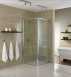 Showerlux Glide Pivot Door 800mm Silver/clear Glass
