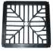 Grating Plastic Black Sq 6 Inch X6 Inch Bm44/1