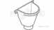 Alumasc 4 Inch Flat R/w Head Hh/001/40f