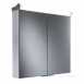 Latitude Double Door Lit Aluminium Cabnt