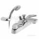 2 Hole Bath Shower Mixer Deck Mounted Plus