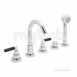 5 Hole B/shower Mixer Deck Mount Plus Ch Handles