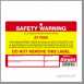 Regin Regp37 Warning At Risk Sticker X8