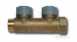 P/plumb Brass 2-port Manifold 15x3/4