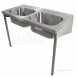 1200 Hospital Sink Double Bowl No Tapholes Htm64 Sk 2 Ps9024ss