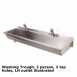 1800 Washing Trough 1800 Left Hand Outlet 3 Person X 3th Ps9313ss