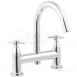 Rival 2 Hole Deck Mounted Bath Filler With Swivel Spout Rl5255cp