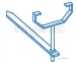 Galvanised Square Line Rise And Fall Bracket Adj Rwr4