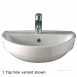 Refresh Semi-recessed Washbasin 550x445 1 Tap Re4661wh