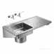 Armitage Shanks Clyde Sink 120x60 Pol Ss Left Hand Bowl No Tap Holes Plus Ftgs S6558my