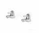 Swan Quarter-turn Lever Bath Pillars Chrome Plated 0.75 Inch