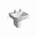 Ideal Standard Tempo T0587 550mm Two Tap Holes Basin White T058701