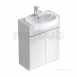 Softmood 650mm Semi Countertop Worktop Gls Wht T7839wg