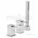 3 Hole Bath Shower Mixer Single Lvr Deck