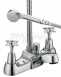 5412 Cross Top Bath Shower Mixer Eco6 Chrome Vax Bsm E6 C