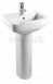 Qube 56cm 1 Hole Basin White Qu Basin 1h W