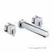 Qube 3th Wall Mounted Basin Mixer Cp