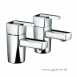 Bristan Qube Basin Taps Pair Chrome Plated Qu 1/2 C