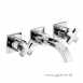 Moloko 3 Hole Wall Mounted Basin Mixer Cp