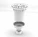 Tf75 Bottom Outlet Waste Water Seal Trap 25408