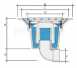 40mm Horizontal Shower Outlet T/f Df235
