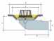 100mm Balcony Roof Outlet Spigot Dr460