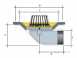 75mm Dome Th Roof Outlet 90 Degree Dr335