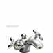 Carlton 2 Handle One Tap Hole Basin Mixer Puw Cp