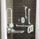 Armitage Shanks Contour 21 S6960 Doc M Grey Rails Shower S6960lj
