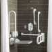 Armitage Shanks Contour 21 S6960 Doc M Grey Rails Shower