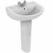 Armitage Shanks Sandringham 21 E8962 550mm One Tap Hole Basin Inc C/h Wht E896201