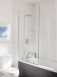 051 Twin Panel Bathscreen Squ S/cl900l