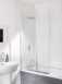 052 Twin Panel Bathscreen Squ S/cl900l