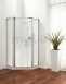 900mm Premier Pentagon Panel Pack Polished Silver Etched Satin Modesty Panel 1