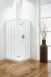 Coram Optima Corner Entry 760mm White/clear Glass Glass