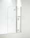 Coram Curved Screen 550mm Chrome/plain Glass