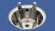 D20171n 440 Dia Two Tap Holes Inset Wash H/basin Ss