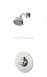 Roper Rhodes Round 9 Led Shower Head Plus Grey Tpr