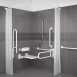 Delabie Doc M Recessed Shower Pack White Epoxy Coated