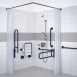 Delabie Doc M Recessed Shower Pack Blue Epoxy Coated