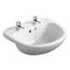 Ideal Standard Studio E1780 560mm Two Tap Holes Semi-countertop Basin White